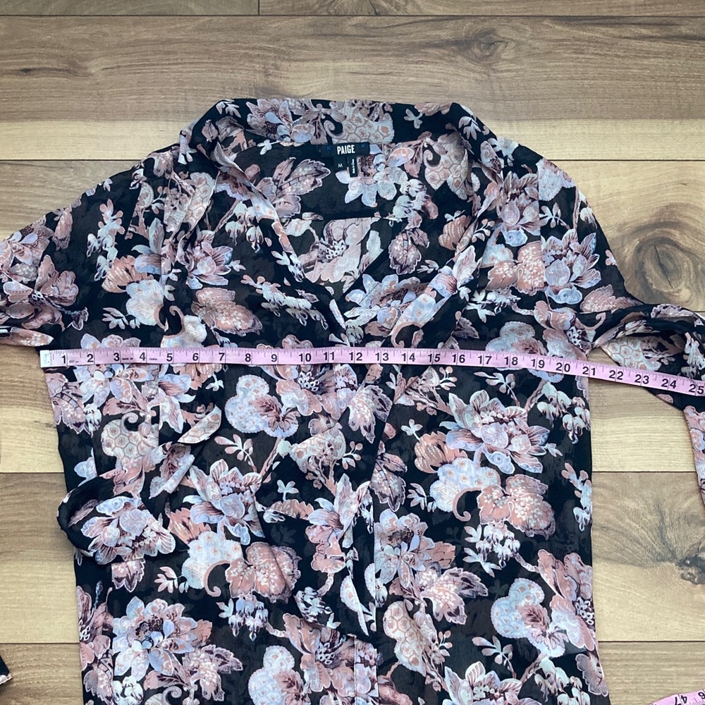 PAIGE Kirstie Silk Floral Blouse - Picture 6 of 10